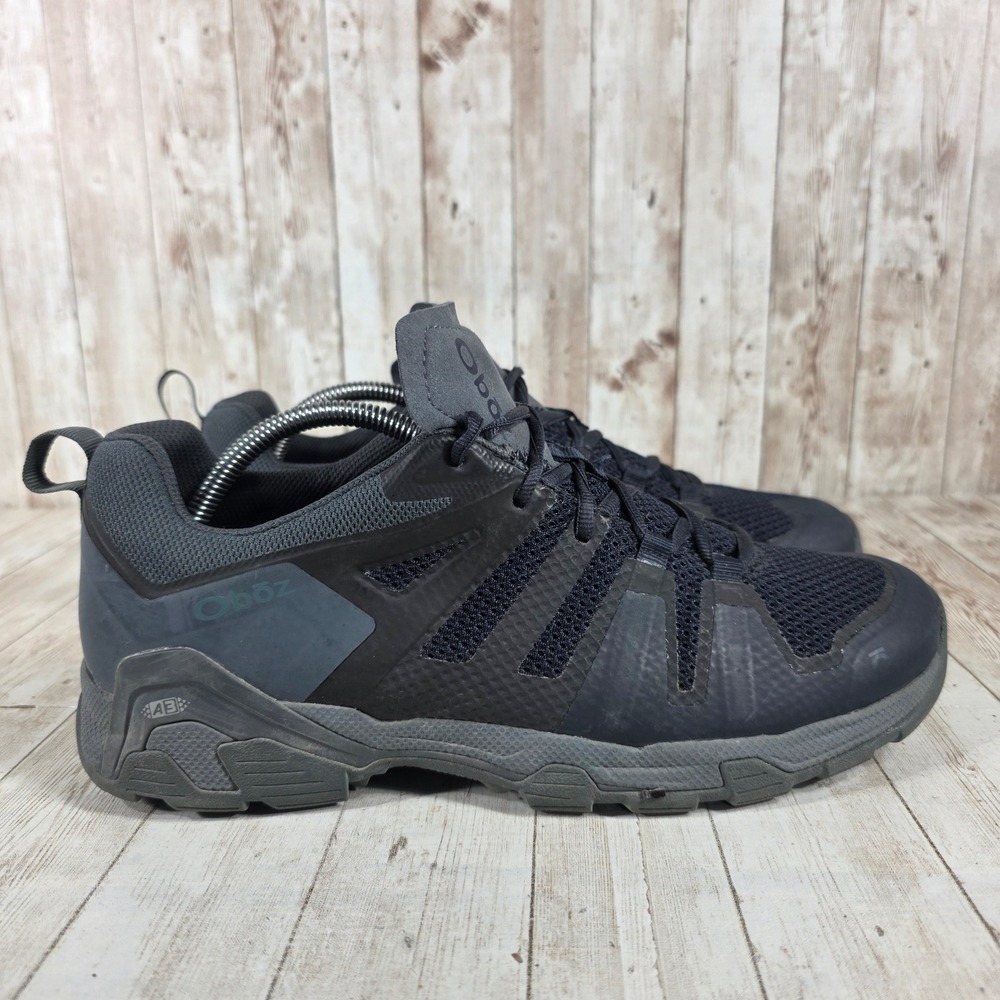 Oboz Mens‎ Dark Gray Trail Hiking Shoes Size 10.5